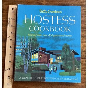 Betty Crocker's Hostess Cookbook 1967 Spiral 1st Edition 2nd Printing MCM Good
